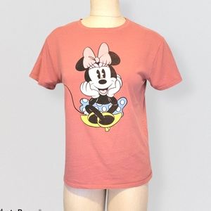 Disney  Minnie Mouse T-shirt Salmon Small